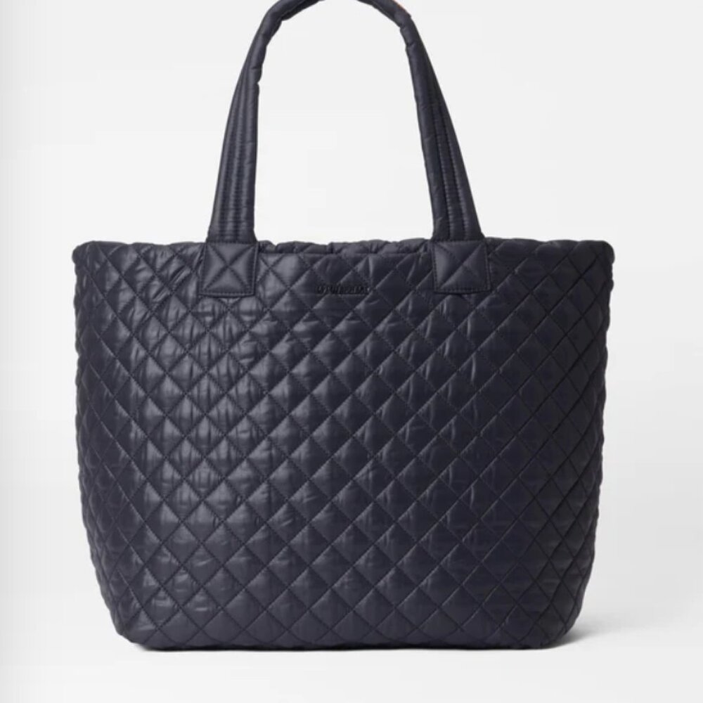 MZ Wallace Black Quilted Nylon Large Tote - Picture 2 of 11